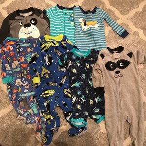 Various size 12 months jammies